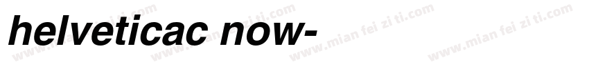 helveticac now字体转换